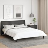vidaXL Zimska posteljnina Bela 260 x 220 cm 105gsm breskov poliester | Shoptok.si