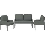 Setovi sofa 3 pcs Tamno siva 115 x 56 x 80 cm Šperploča | shoptok.hr