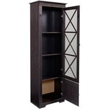 Støraa Temno rjava vitrina iz masivnega bora 180x35 cm Lisa – | Shoptok.si