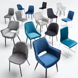 Bessagi Home stol selina, črna, žamet | Shoptok.si