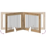  Vrata za pse s postoljem 4 pcs Hrast artisan 100 x 80 cm | shoptok.hr
