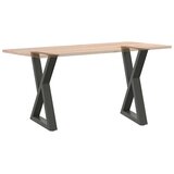  Noge za blagovaonski stol 2 kom. antracit 60 x (72-73,3) cm čelik | Eponuda.com