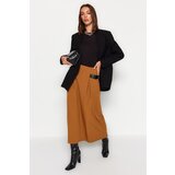 Trendyol Brown Woven Skirt With Accessory Detail Cene