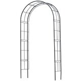 Nature Vrtni luk metalni 229 x 38 x 113 cm crni | shoptok.hr