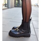 Gemre Black ankle boots with visible tread Sailetto | Shoptok.si