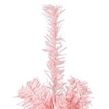  Tanka umjetna polovica božićnog drvca sa stalkom roza 240 cm | shoptok.hr