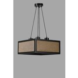 Opviq kumsal kare 4 Lü siyah Hasır avize blackrattan chandelier | ePonuda.com