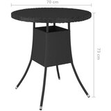 Poli 9-dijelni set vrtnih sofa od poliratana s jastucima crni | shoptok.hr