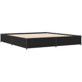  Okvir za krevet crni 160x200 cm konstruirano drvo i metal | Eponuda.com