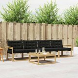  Set vanjskih sofa 5 pcs Bijela i crna 79 x 79 x 37 cm | shoptok.hr