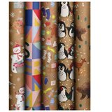  PAPIR UKRASNI ROLA 70X500 CM NATUR XMAS KIDS NOVOGODIŠNJI STEWO 1613 99 | Shoptok.si