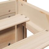  Posteljni okvir z vzglavjem 100x200 cm trdna borovina, (21309165) | Shoptok.si