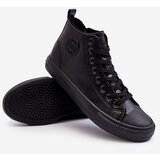Big Star Men's Lined Zip-up Sneakers Black | Shoptok.si