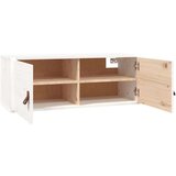  Stenska omarica 2 kosa bela 80x30x30 cm trdna borovina, (20740553) | Shoptok.si