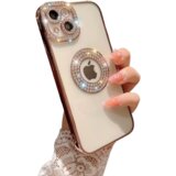 INF Elegantna torbica za mobilni telefon Sparkle & Bling PinkGold iPhone 14 Pro Max, (21236503) Cene