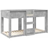  Krevet na kat za djecu Betonski sivi 90 x 190 cm | shoptok.hr