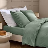 Douceur d intérieur Zelena podaljšana posteljnina za zakonsko posteljo 240x220 cm Linella – | Shoptok.si