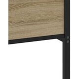 Metalni Kovinski posteljni okvir brez vzmetnice sonoma hrast 193x203 cm, (21607937) | Shoptok.si