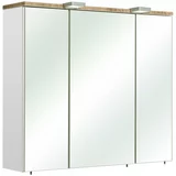 Pelipal Bela stenska kopalniška omarica z ogledalom 80x70 cm Set 931 - Pelipal