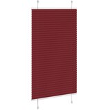  Plisirana zavjesa Bordo crvena 70x100 cm Širina tkanine 69,4 cm Poliester | shoptok.hr