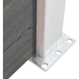 PANEL za ogradu WPC 175 x 146 cm sivi | shoptok.hr