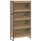 vidaXL Knjigovni omar 2 pcs Oreh 80 x 30 x 155 cm Konstruiran les | Shoptok.si