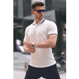 Madmext Ecru Polo Collar Regular Fit Men's T-shirt 6110 | Shoptok.si