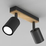 SPOT svetlo TULON 3xGU10/8W/230V crna/hrast | Eponuda.com
