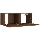  Komplet TV omaric 8-delni rjav hrast konstruiran les, (20732481) | Shoptok.si