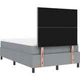 vidaXL postelja z box springom z vzmetnico svetlo siva 120x200 cm | Shoptok.si
