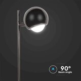  LED stona lampa LED/5W/230V 3000K crna | Eponuda.com