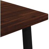  90 x 90 x 75 cm Čvrsto drvo akacije Tamno smeđa i crna - tamno smeđa i crna 90 x 90 x 75 cm Četvrtasto | shoptok.hr