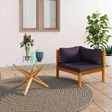  Modularna kutna sofa s tamnosivim jastucima bagremovo drvo | shoptok.hr