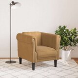  Fotelja smeđa baršunasta | shoptok.hr