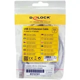 Podaljšek USB A-A 0,5m transparent dvojno oklopljen 83880