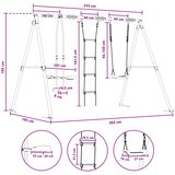  Set vanjskih ljuljački Šareni Čelik i PE | shoptok.hr