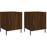  Noćni ormarići 2 kom boja smeđeg hrasta 40 x 40 x 50 cm drveni | shoptok.hr