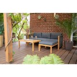 Acamp Lounge Garnitura Malaga, Akacija, Siva | Shoptok.si