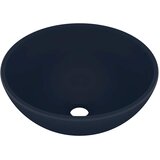  Luksuzni okrugli umivaonik mat tamnoplavi 32,5x14 cm keramički | shoptok.hr