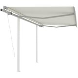  Automatska tenda na uvlačenje sa stupovima plavo-bijela | shoptok.hr