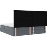  s madracem i skladištem Tamno siva 200 x 200 cm Baršun | shoptok.hr