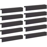 Profil za rubove vrta 10 kom. 100 x 20 x 15 cm Čelik Crna | shoptok.hr