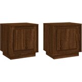  Noćni ormarići 2 kom boja smeđeg hrasta 44x35x45 cm drveni | shoptok.hr
