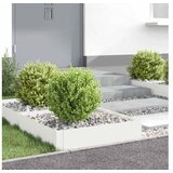 vidaXL Ograda oko Travnjaka 4 kom. 60 x 60 x 20 cm Čelik Bijela - Bijela 60 x 60 x 20 cm 4 | shoptok.hr