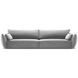 Mazzini Sofas Svetlo siva žametna sedežna garnitura 248 cm Vanda – | Shoptok.si