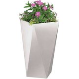 Cvetlično korito 2 pcs srebrna 40 x 40 x 75 cm Nerjaveče jeklo, (5000207345) | Shoptok.si