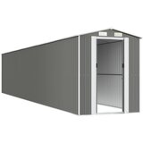  Vrtno spremište svjetlosivo 192x1021x223 cm pocinčani čelik | shoptok.hr