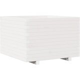  Vrtna sadilica bijela 70x70x49,5 cm od masivne borovine | shoptok.hr