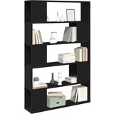 Polica za knjige Crna Hrast 100x24x155 cm | shoptok.hr