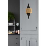 Opviq hande siyah oval rattan abajurlu aplik goldblack wall lamp | ePonuda.com